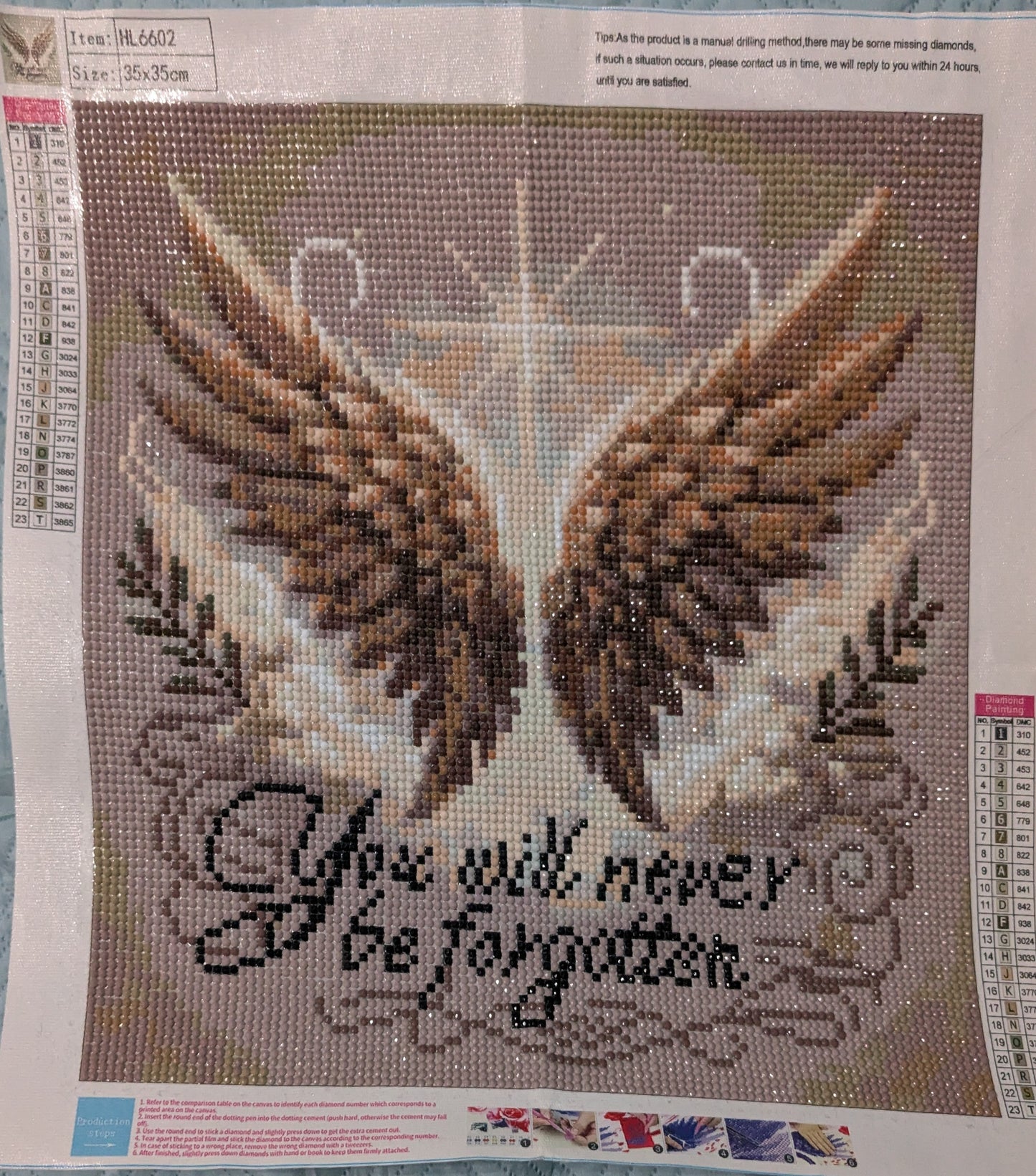 Angel Wings - "You will never be forgotten"