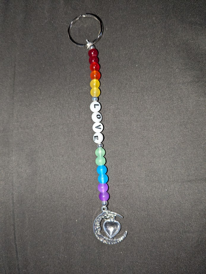 "Love" Rainbow Keychain