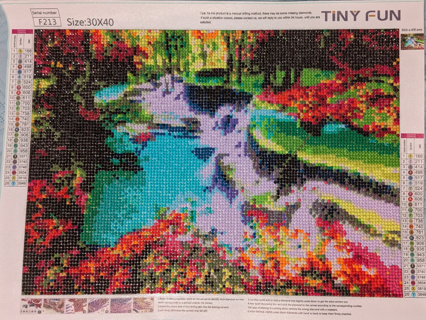 Red & Green Waaterfall