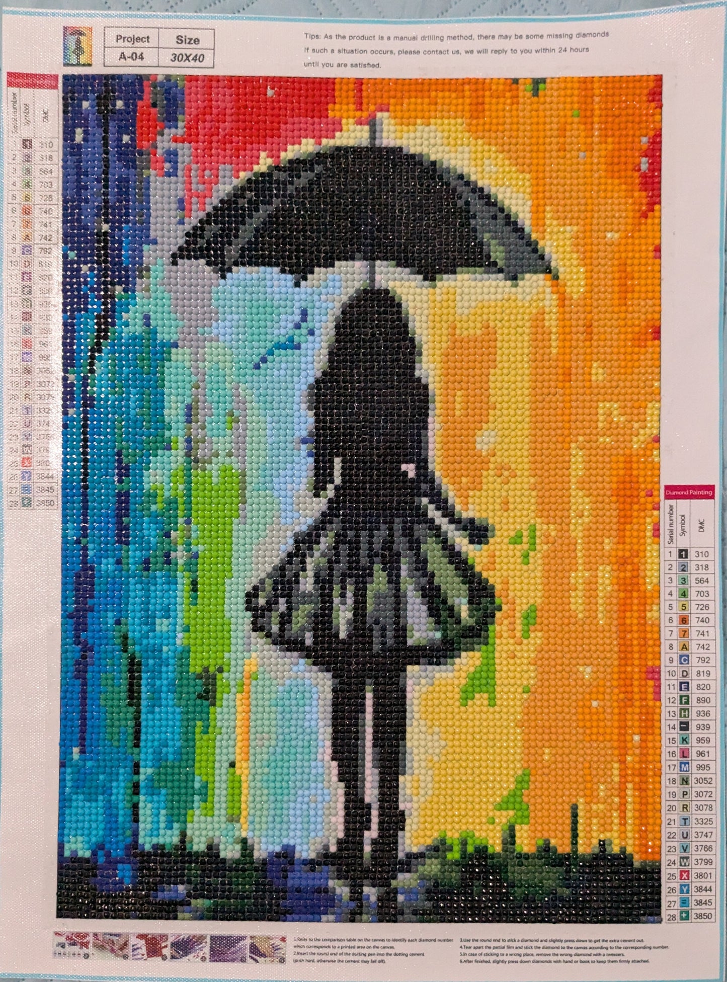 Rainbow, Girl in the Rain